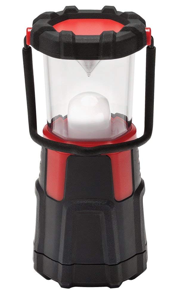Zippo Rugged Lantern 350A - 350 Lumens, Black/Red, One Size, Durable Plastic Construction
