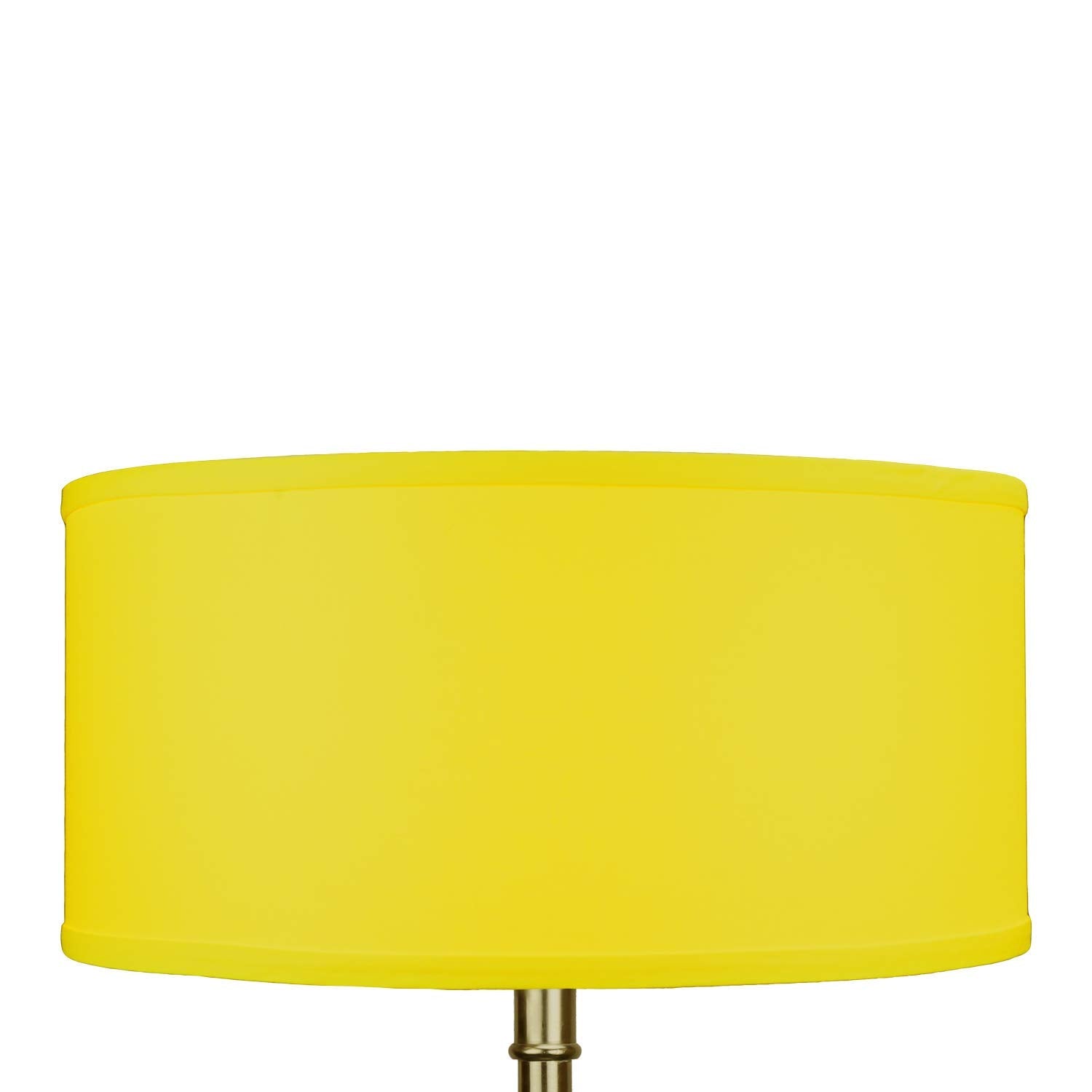 FenchelShades.com Cylinder Drum Lampshade, 17" Top/Bottom Diameter, 8" Height, Fabric, Citrus, Model 17-17-8-W-L-CIT