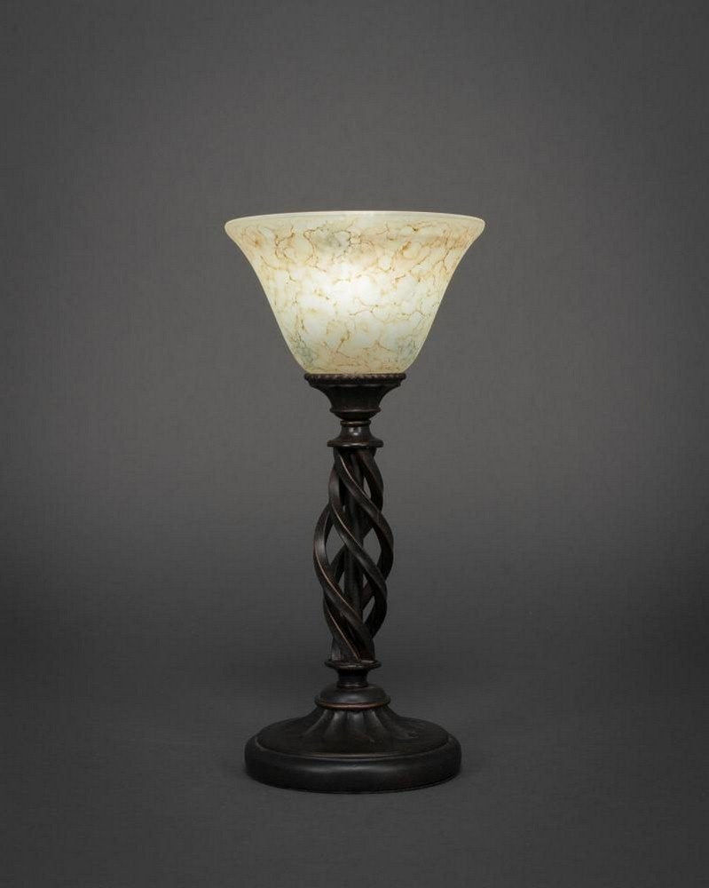 Toltec Lighting Elegante 1 Light Table Lamp in Dark Granite (61-DG-508)