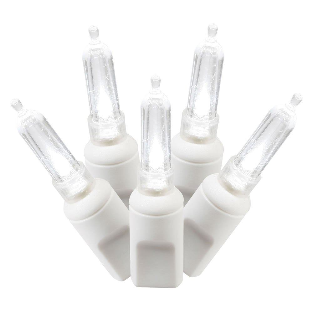 Vickerman X6W7509PBG 50LT LED Set Italian EC Set String Lights with White Wire, 25', Pure White