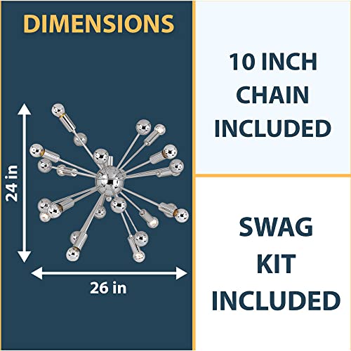 Af Lighting 5695-12H Supernova Twelve Light Chandelier