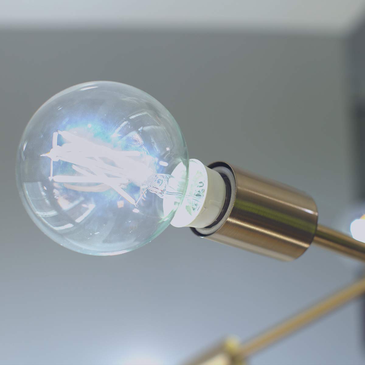 Bulbrite Solana G25 Wifi Connected Edison Filament Led Smart Light Bulb, Clear