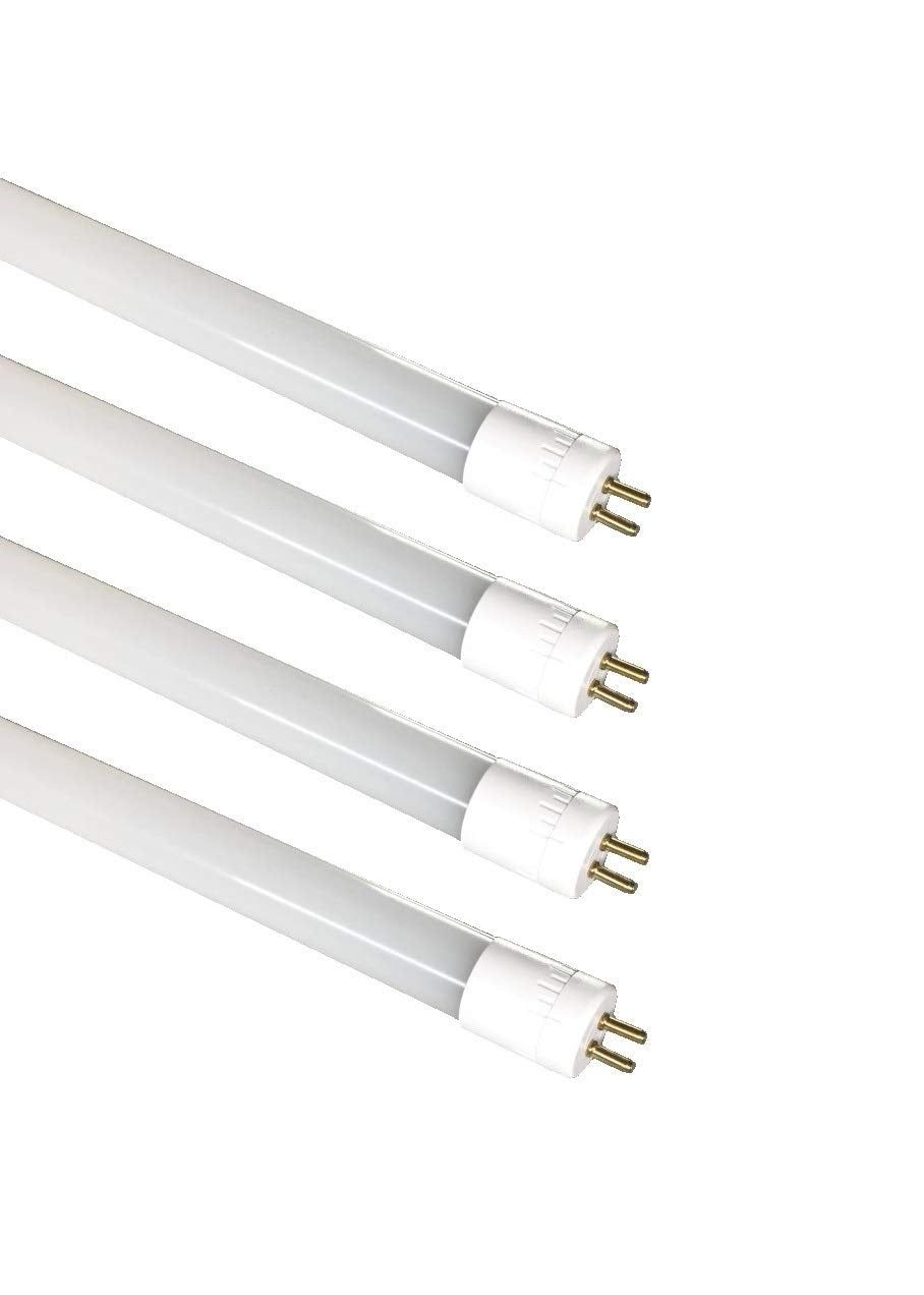 Fulight 4-Pack LED Tube Light Rotatable 22-Inch 7W F14T5/D Daylight 6000K White HE80-T5-7W