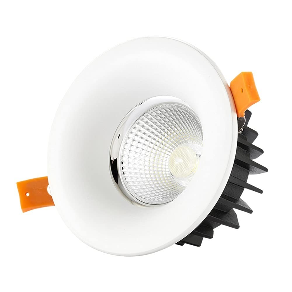 OZZKI Recessed LED Recessed Downlight 10W Spotlights Ceiling Decoration Lights Warm White 3000K 550LM Accent Lamps AC110-220V IP
