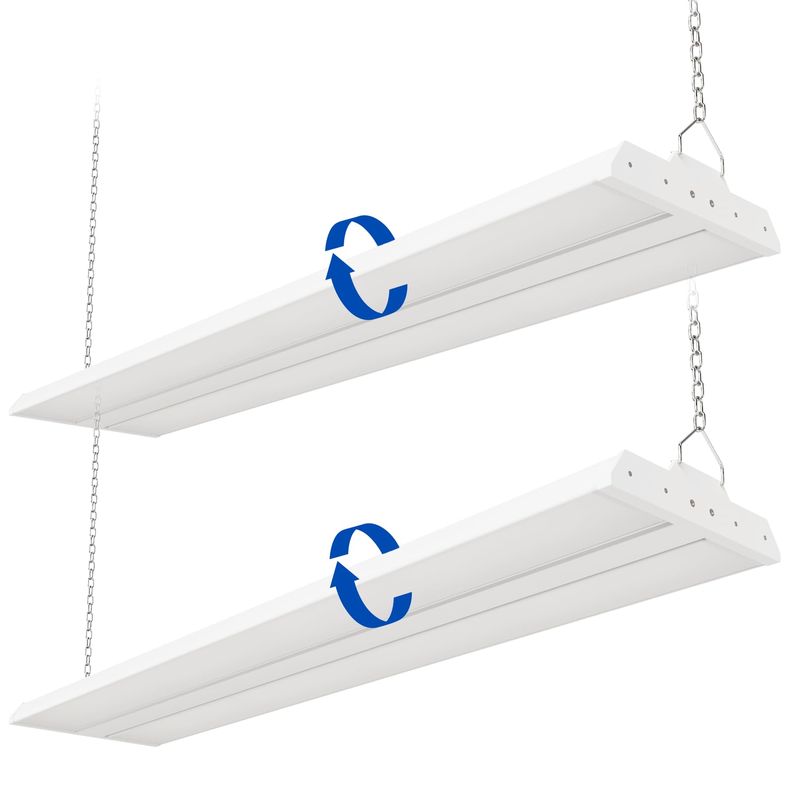 JTT LED Linear High Bay Light 300/240/200W 3FT 45000LM Linear Shop Light Commercial 120-277V 4000/5000K High Bay Lights Shop Workshop Store Commercial Supermarket Warehouse Basement 2-Pack ETL