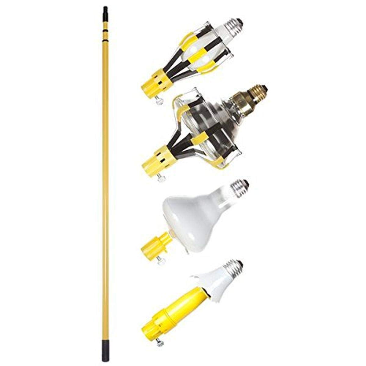 BAYCO LBC-600SDLB Light Bulb Changer, 5 Piece Set, Plastic, Black