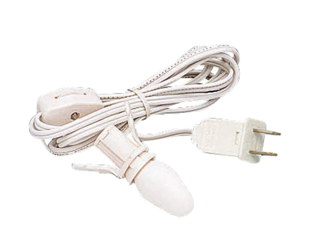 Lemax Village Collection One Light Cord UL #64140 - White Metal