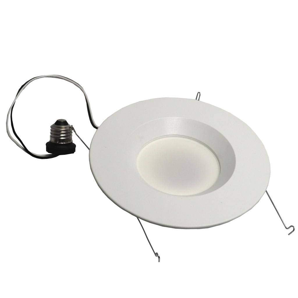 Sylvania 5/6 Recessed LED Downlight Kit, 65W Equivalent Efficient 10W, 700 Lumens, 3000K, Medium Base and White Trim - 1 Pack (7