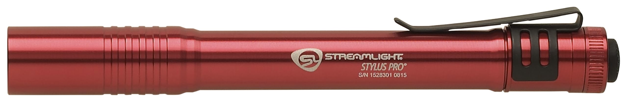 Streamlight Stylus Pro Penlight 100-Lumen Aluminum Red Model 66120 with 2 AAA Alkaline Batteries