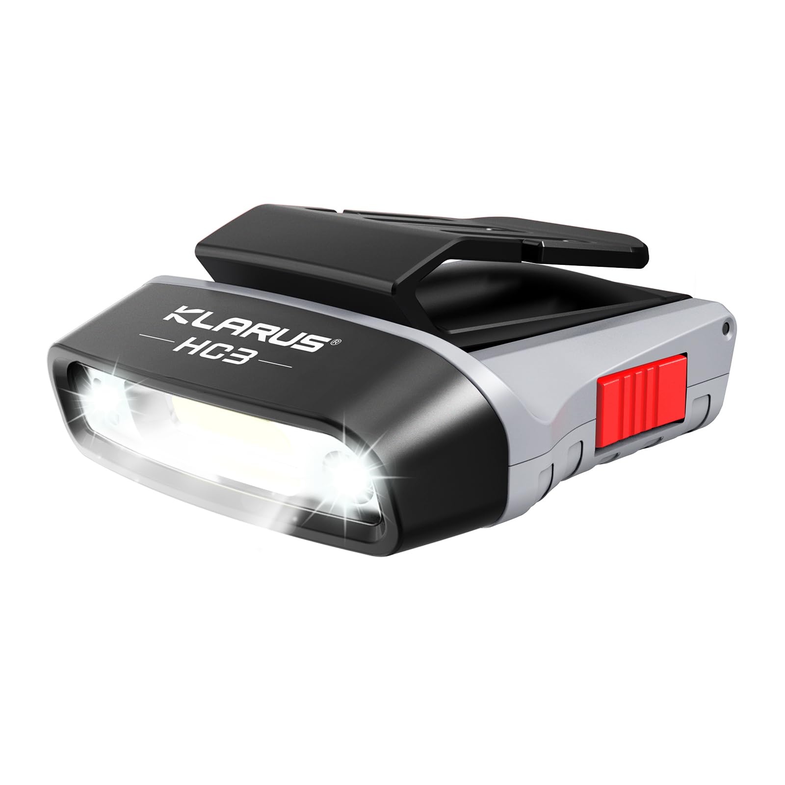 Klarus HC3 Rechargeable Motion Sensor Hat Light - 100 Lumens COB LED - Gray - Model HC3-G