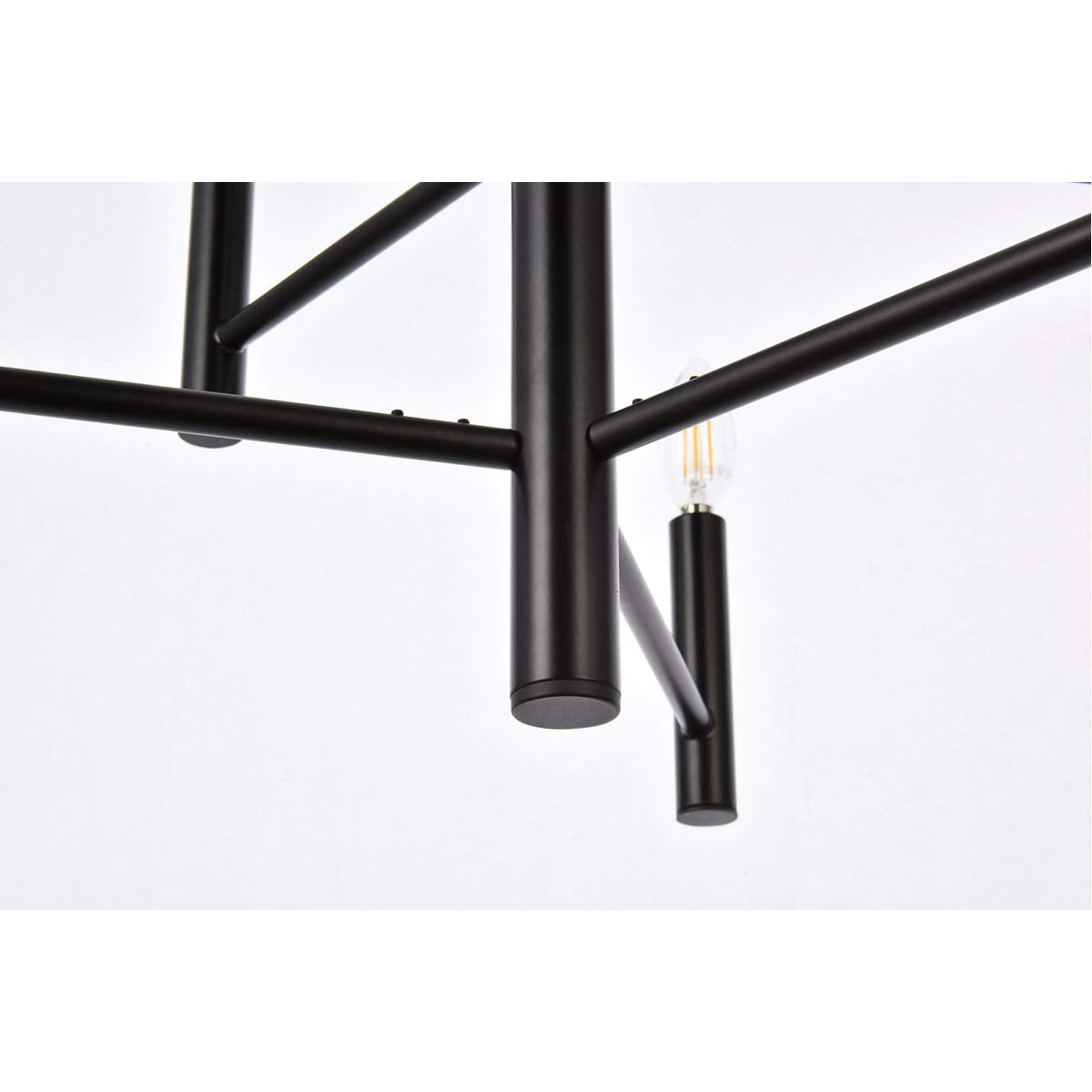 Living District Indoor Modern Home Decorative Bright Ceiling Carmella 6 Lights Pendant in Black