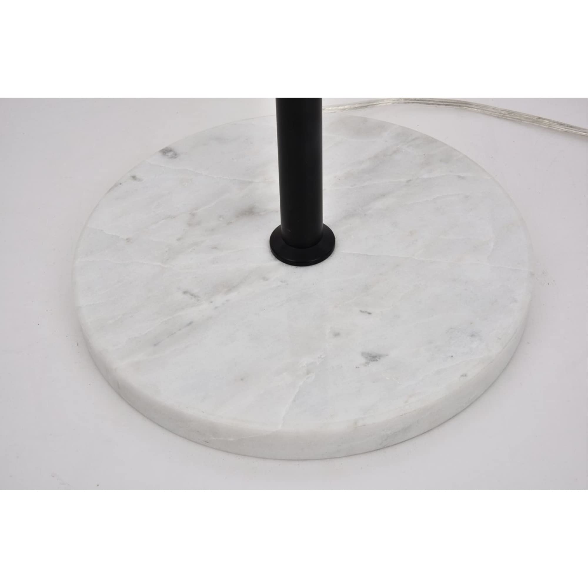 Living District Indoor Modern Home Decor Bright Eclipse 1 Light Black Floor Lamp with Clear Glass