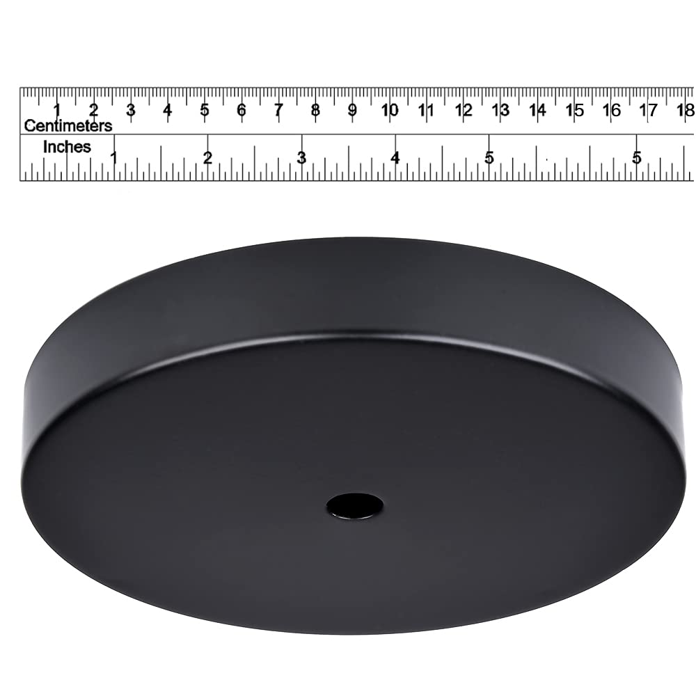 Arturesthome Black 18Cm Modern Rewind Ceiling Canopy Kit For Pendant Lights & Chandeliers