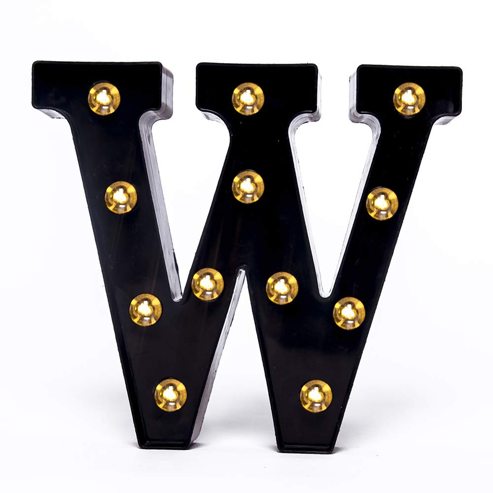 Foaky LED Marquee Number Lights Sign, Battery Powered, Ceramic, White, for Weddings and Parties