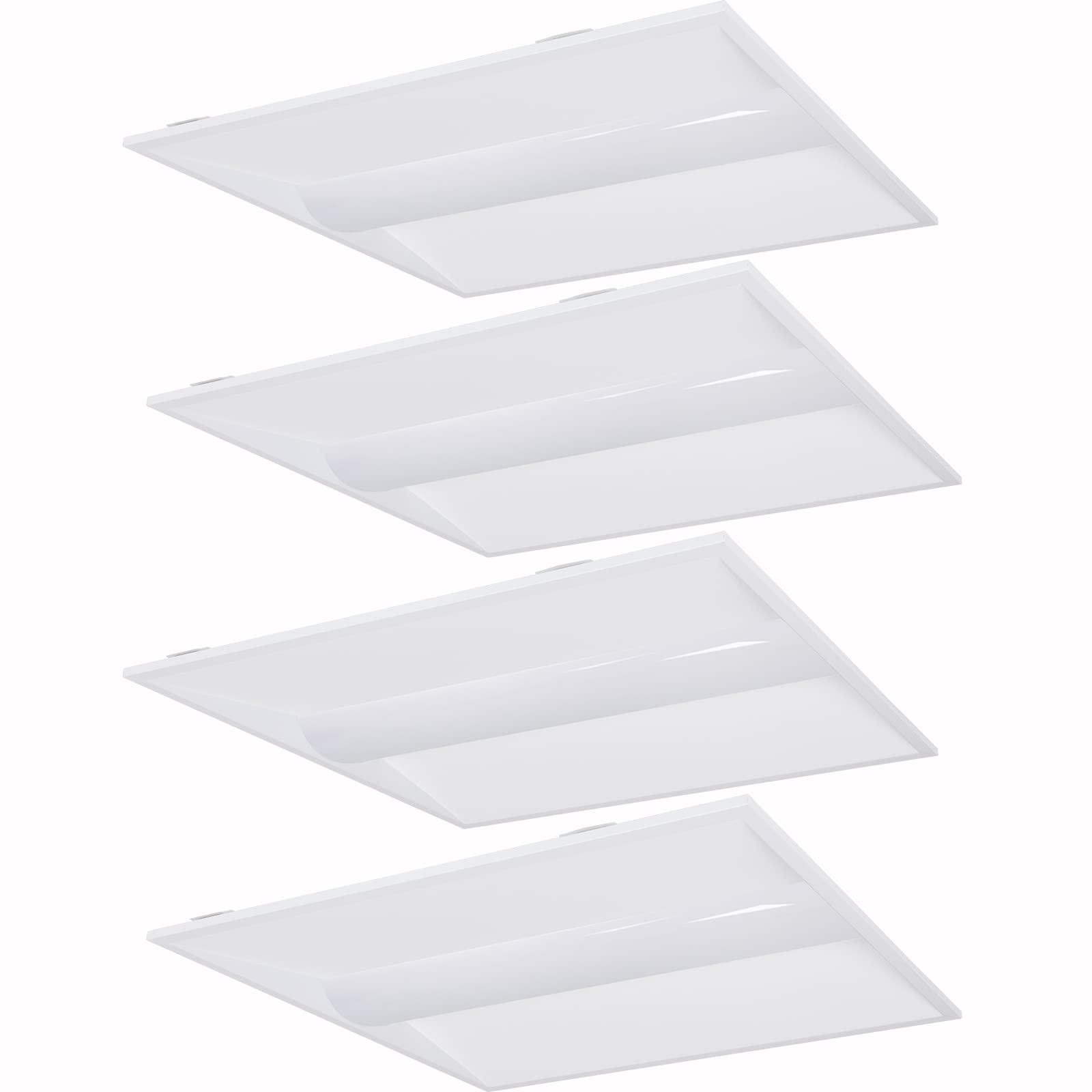 hykolity 2x4 LED Troffer Panel Light, 36W/42W/50W,3500K/4000K/5000K Tunable, 0-10V Dim for LED Drop Ceiling Light Fixture,LED Tr