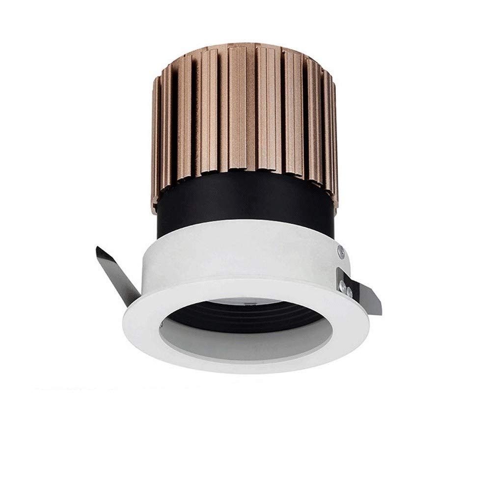 OZZKI Recessed 12W Deep Anti-Glare LED Recessed Downlight CRI85 75mm Mounting Aperture Recessed Spotlight Living Room Dining Roo