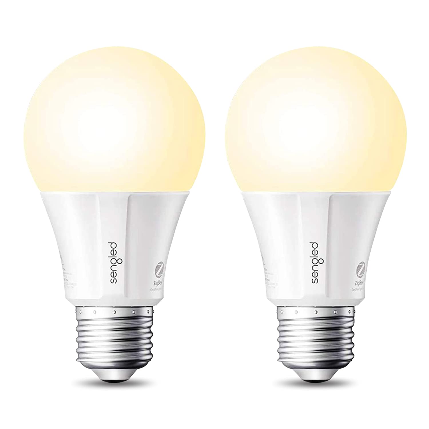 Sengled Zigbee Smart Light Bulbs, 60W Eqv. A19, Soft White (2700K), 2 Pack, Works with SmartThings, Echo, Voice Control, E