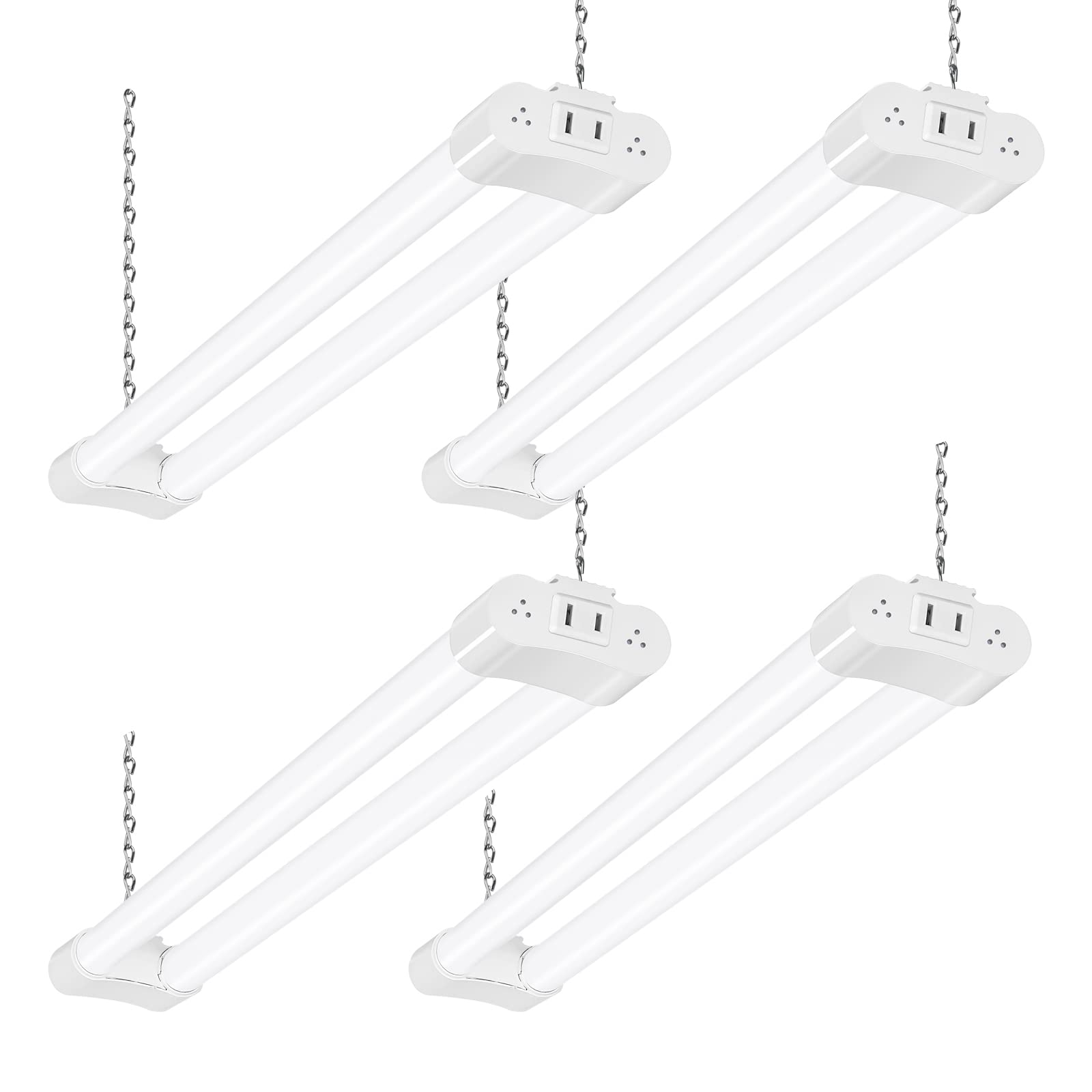 hykolity LED Shop Light 2FT 22W 2500lm 5000K White Utility Fixture Model SL22W5KD2-WT-4