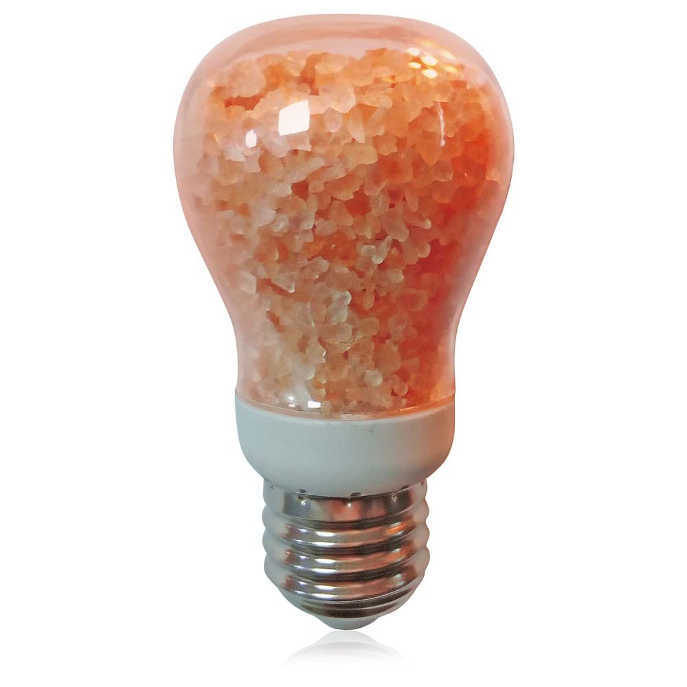 Himalayan Glow Salt Light Bulbs 60-Watt Equivalent, Warm Amber Glow, 7 watts