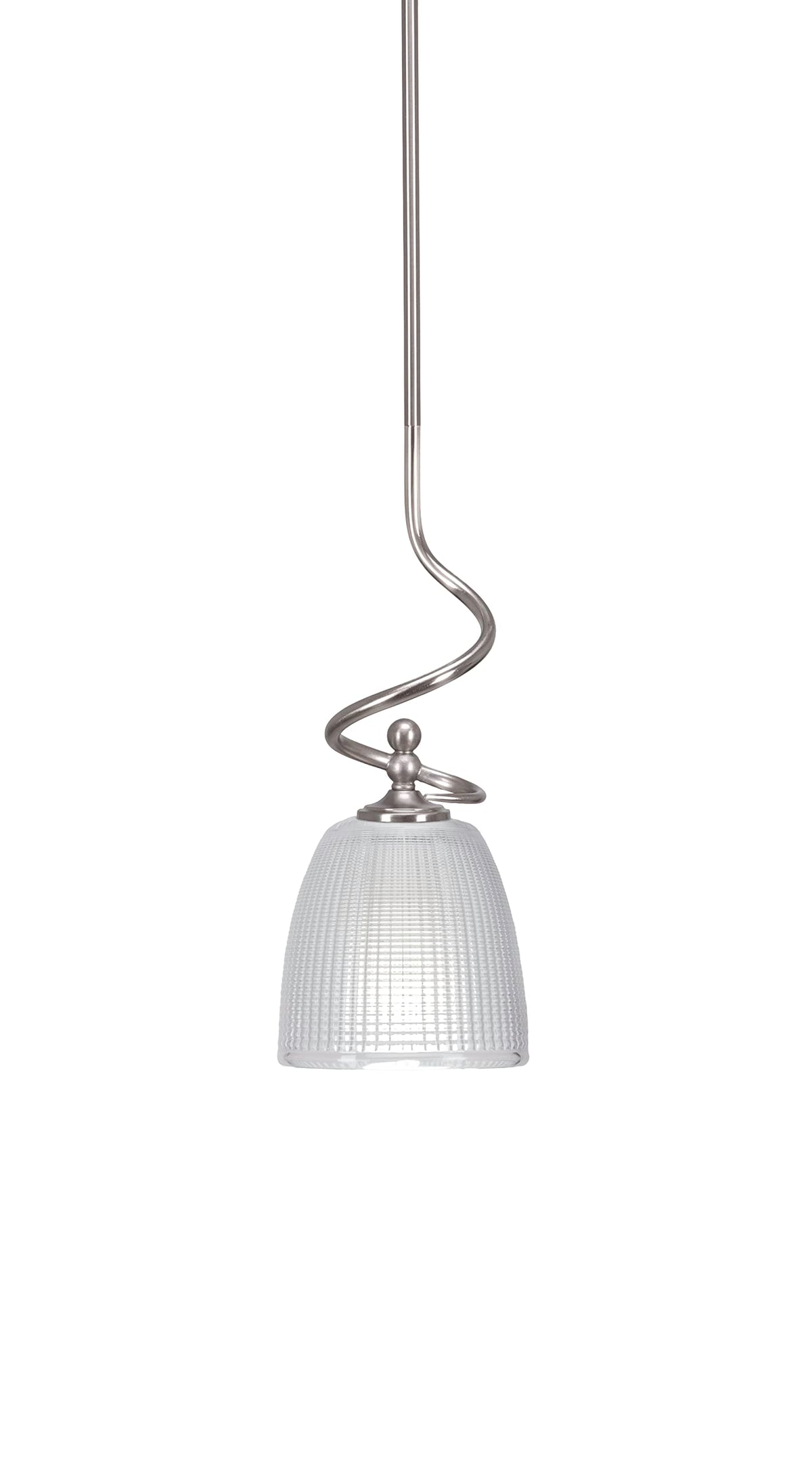 Capri 1 Light Mini Pendant in Brushed Nickel (901-BN-500)