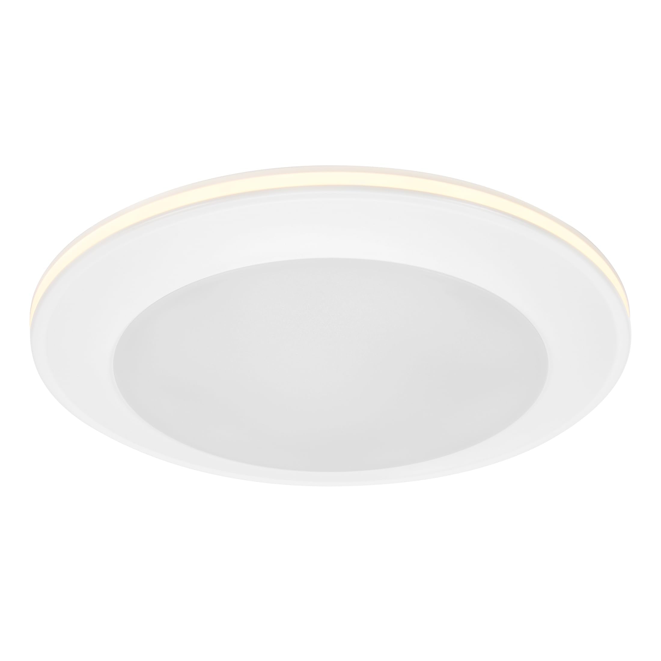 Maxxima 6 In. Round Led Flush Mount Ceiling Disk Light Fixture With Night Light, 12W, 800 Lumens, 5 Cct 2700K/3000K/3500K/4000K/