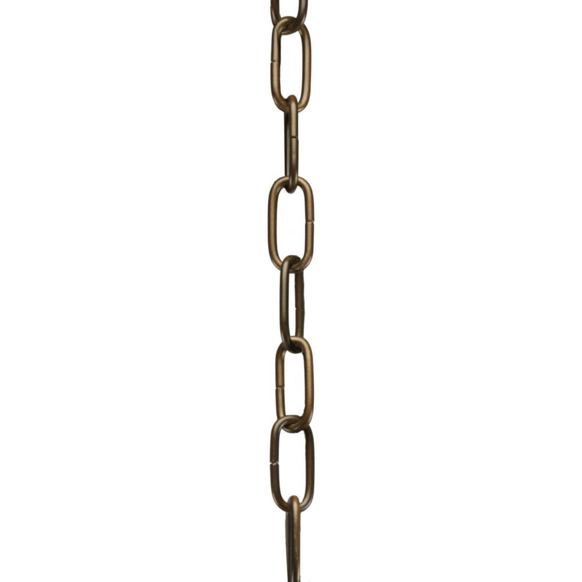 Progress Lighting Accessory Chain - 10 of 9 Gauge Chain, Indoor & Outdoor, P8757-108, Oil Rubbed Bronze
