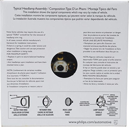 Philips Automotive Lighting H6006C1 Standard Halogen Sealed Beam Headlamp, 1 Pack