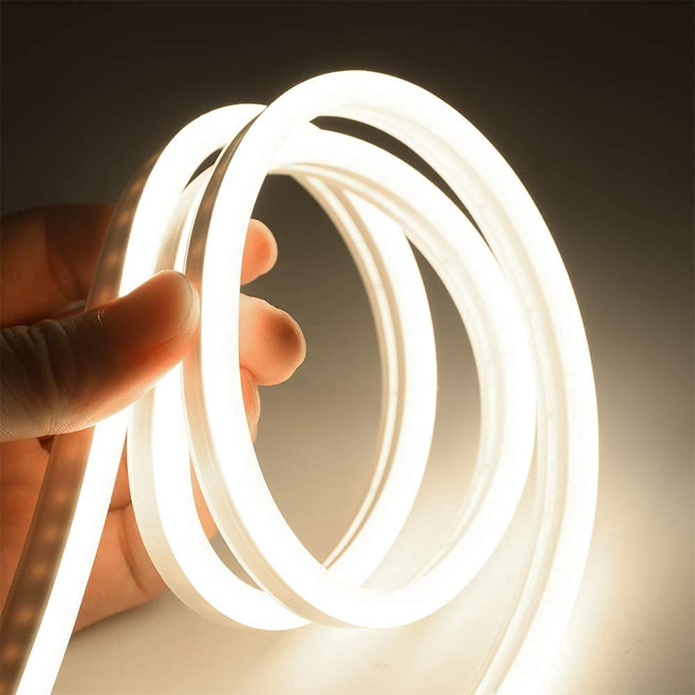 C&K Neon LED Light Water Proof Bright COB Rope Strip Lighting Product uses for Home Decoration Bedroom Living Room Upstairs Chri