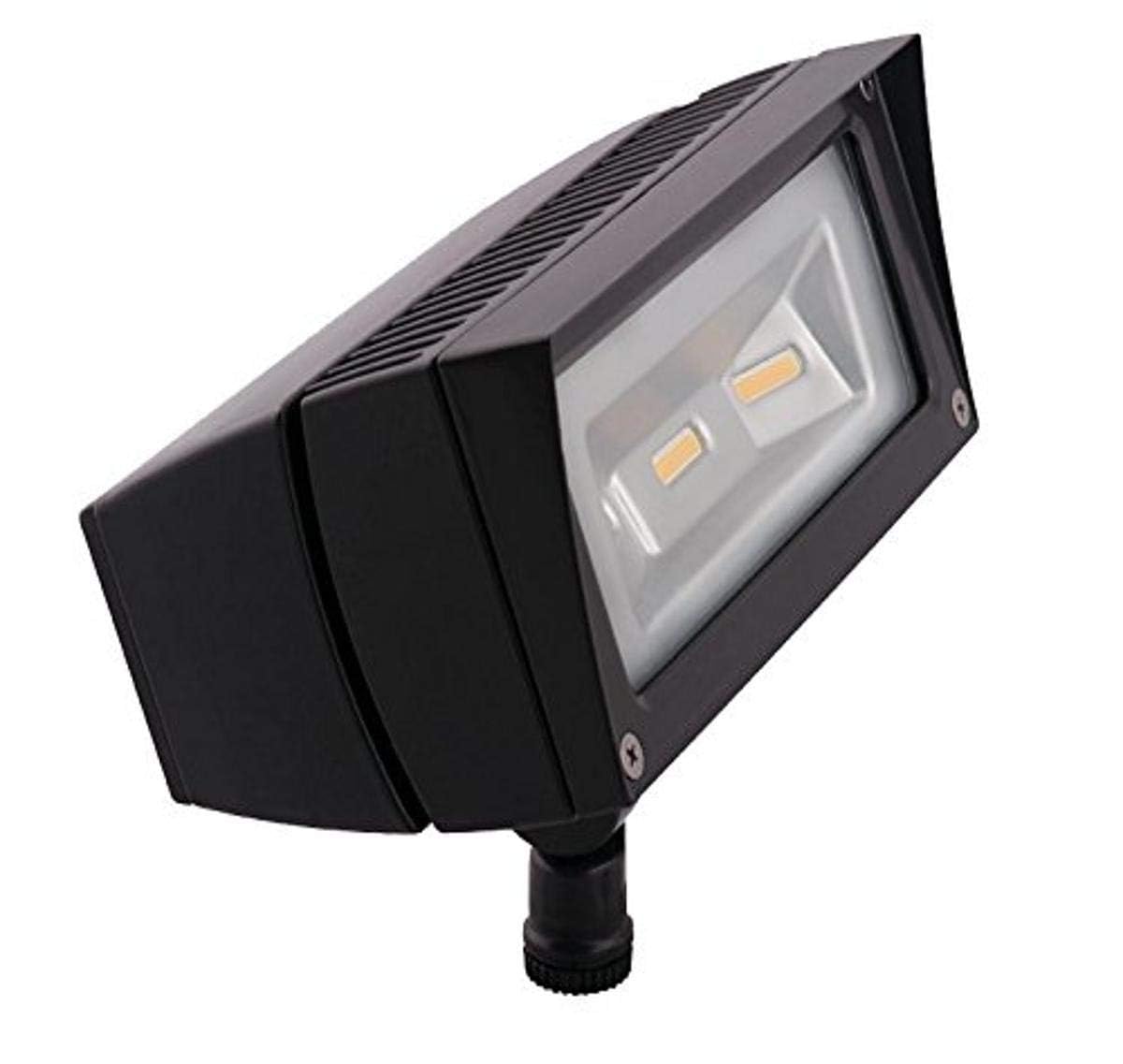RAB Lighting FFLED18 2 Pack LED Floodlight for Landscapes/Faades/Security Lighting, 18W, 2400LM, Swivel Arm, 5000K Color Temp, U