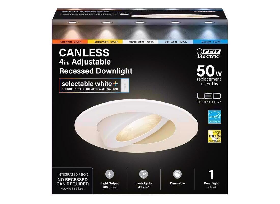 Feit Electric RCS DWNLT ADJ LED 4 50W