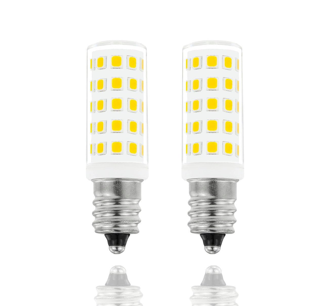 Greeogin C7 E12 Candelabra Led Light Bulbs 5W, Replace E12 50 Watt Halogen Equivalent, Daylight 6000K, E12 Led Bulbs For Ceiling