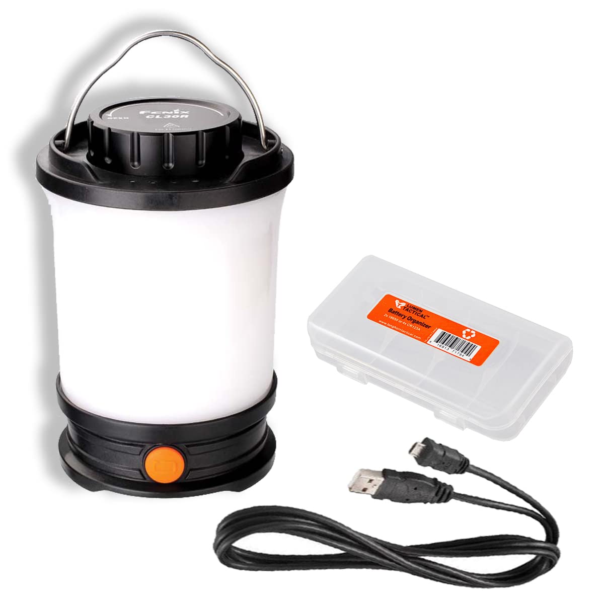 Fenix CL30R 650 Lumen Rechargeable LED Camping Lantern with LumenTac Organizer