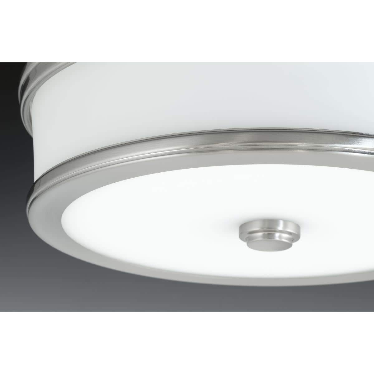 Progress Lighting P350085-015-30 Bezel Led Flush Mount, Grey