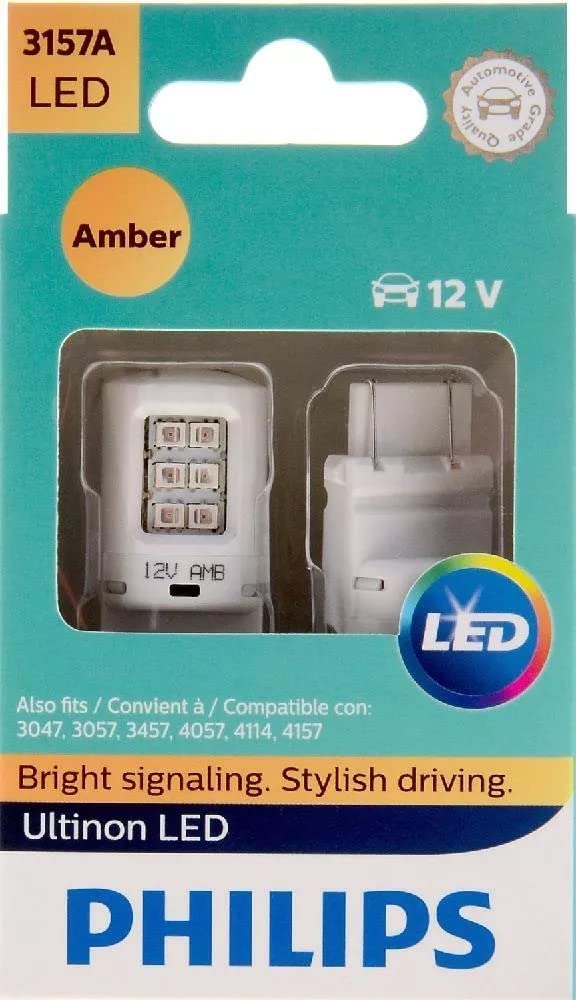 Philips 3157ALED Ultinon LED (Amber), 2 Pack