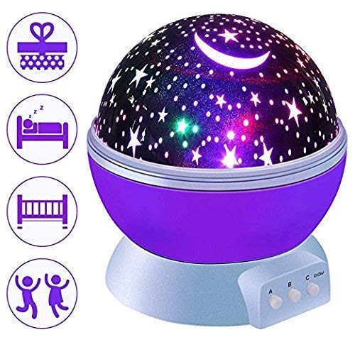 Ronest Romantic Sky Star Master Night Projector Lamp with USB 9 Colour 4 LED Rotation Baby Sleep Lighting USB Lamp Led Projectio