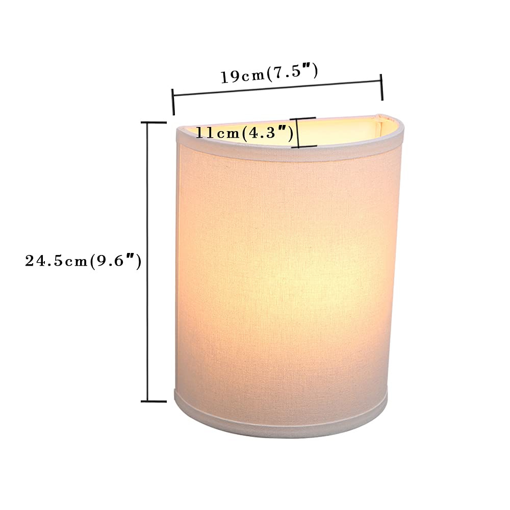 Yosoan White Boho Wall Sconce Hallway Fixture Light, 1-Light Vanity Indoor Hardwired Modern Wall Mount Retro Vintage Industrial