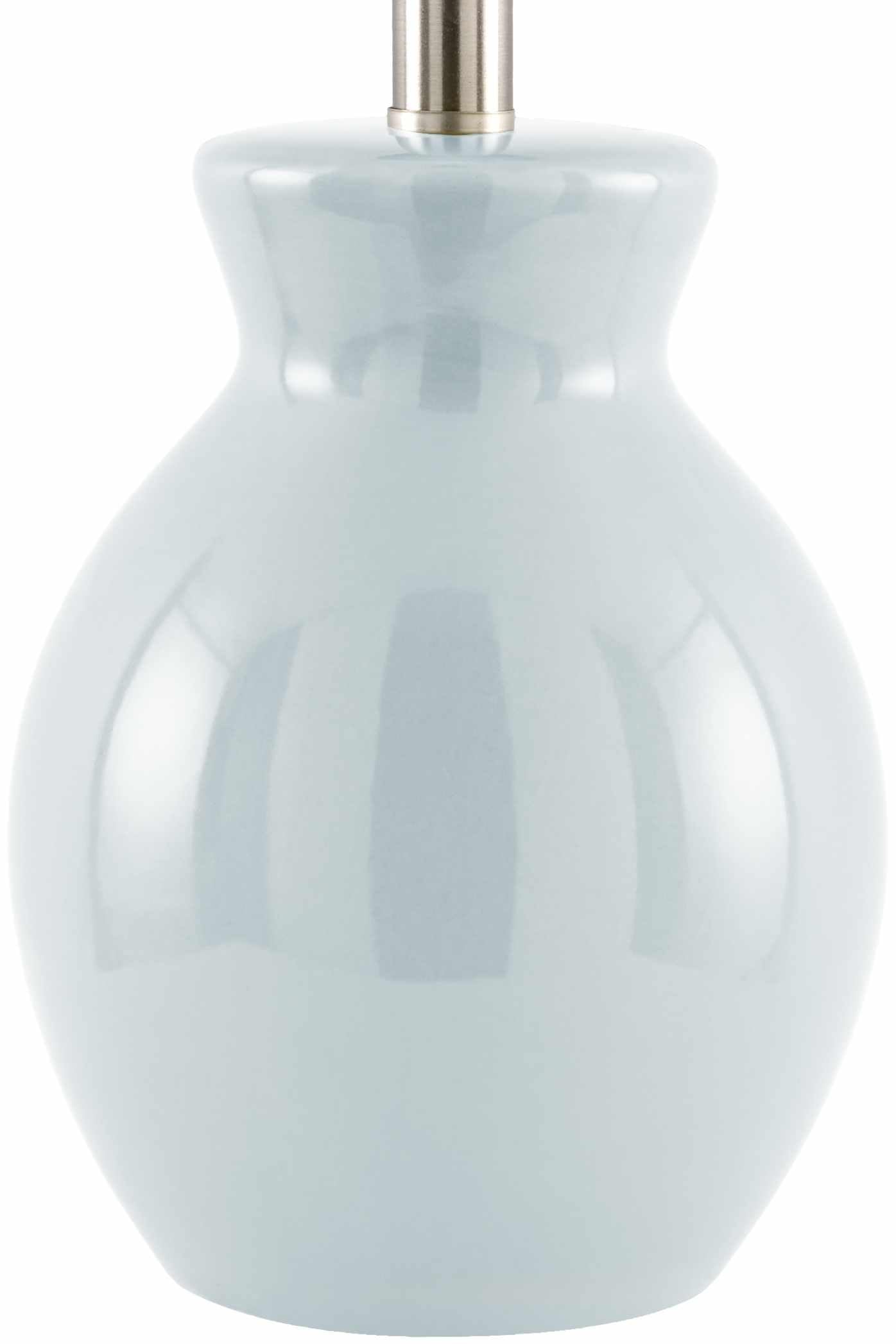 BoutiqueRugs Salgareda Boho Ceramic Bedside Table Lamp for Bedroom Nightstand - End Side Lighting for Living Room - Shade Cotton