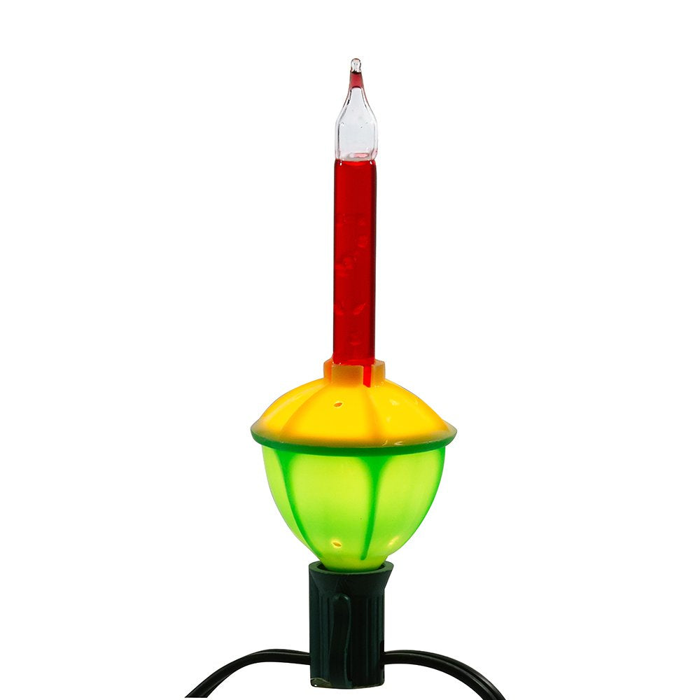 Kurt S. Adler 7-Light Bubble Light Set - 15ft Multicolor Glass Holiday Decor UL1002