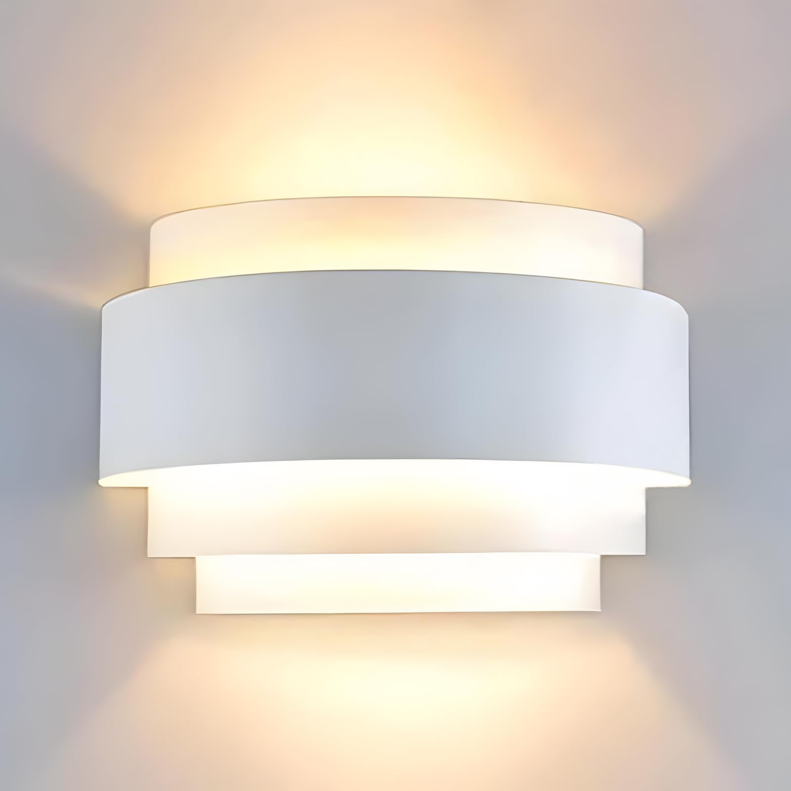 LightInTheBox Modern Wall Sconce - Half Moon Metal Wall Lamp, White, 1PC, Model 1069166 for Stair Hallway Bedroom Home Theatre