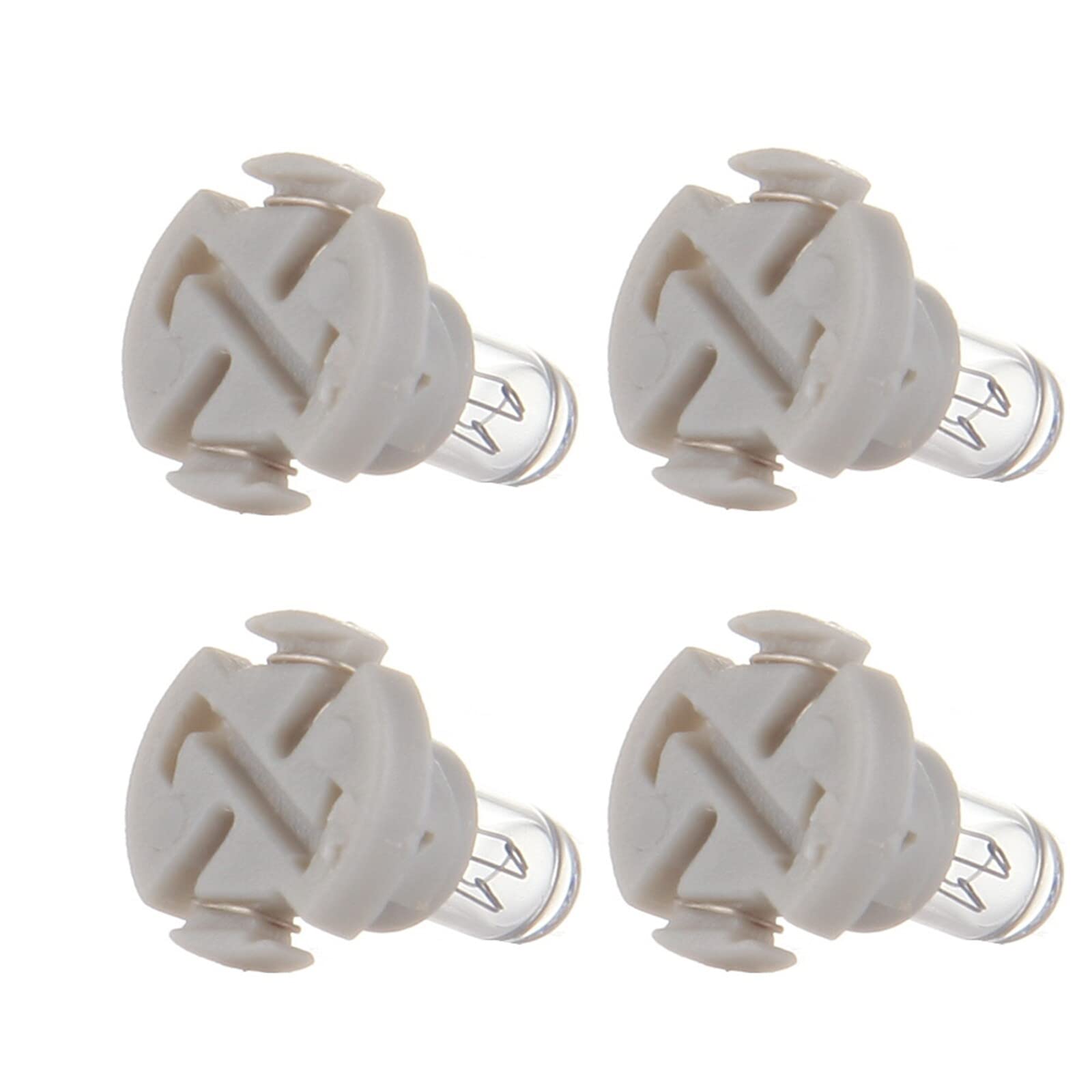 Cciyu T4/T4.2 Neo Wedge Halogen A/C Bulb Instrumnet Panel Dash Light,4Pack