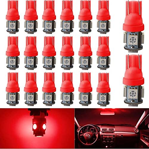 EverBright T10 194 Led Bulb 5050 5SMD 168 W5W 2825 LED Bulb For Car Interior Lights Dome Map Trunk Light Clearance Dashboard Bul