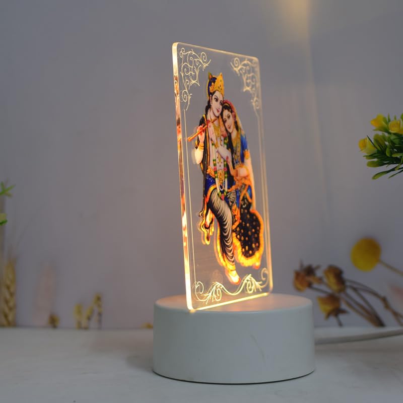 Ailtower Beautiful 3D Hindu Frames With Soft White Light. Uv Printed Led Night Light For Sikhs, Punjabi, Indian Community. Great