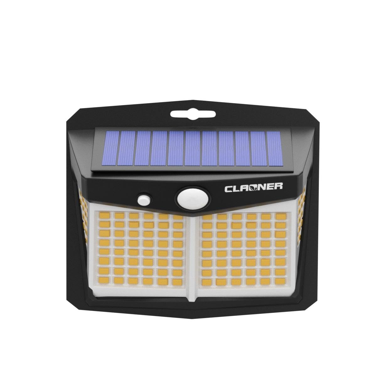 Claoner Solar Lights Outdoor, [128 Led/4 Packs] Solar Motion Sensor Lights 3 Working Modes Outdoor Lights With 270? Wide Angle W