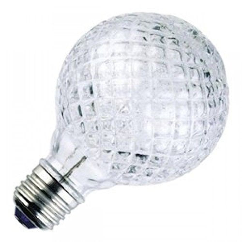 Westinghouse G25 Cut Glass Light Bulb, 5.5W, 40W Equivalent, Warm White, 3000K, 1 Count, Model 3200482