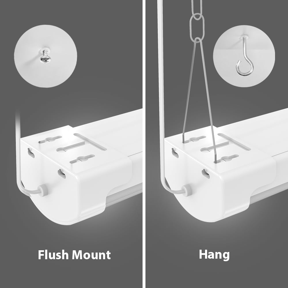 Feit Electric 46'' Led Utility Light, Motion Sensor With 5 Modes & Timer, Remote Control, 5000 Lumens, 4000K Cool White, 55W Ene