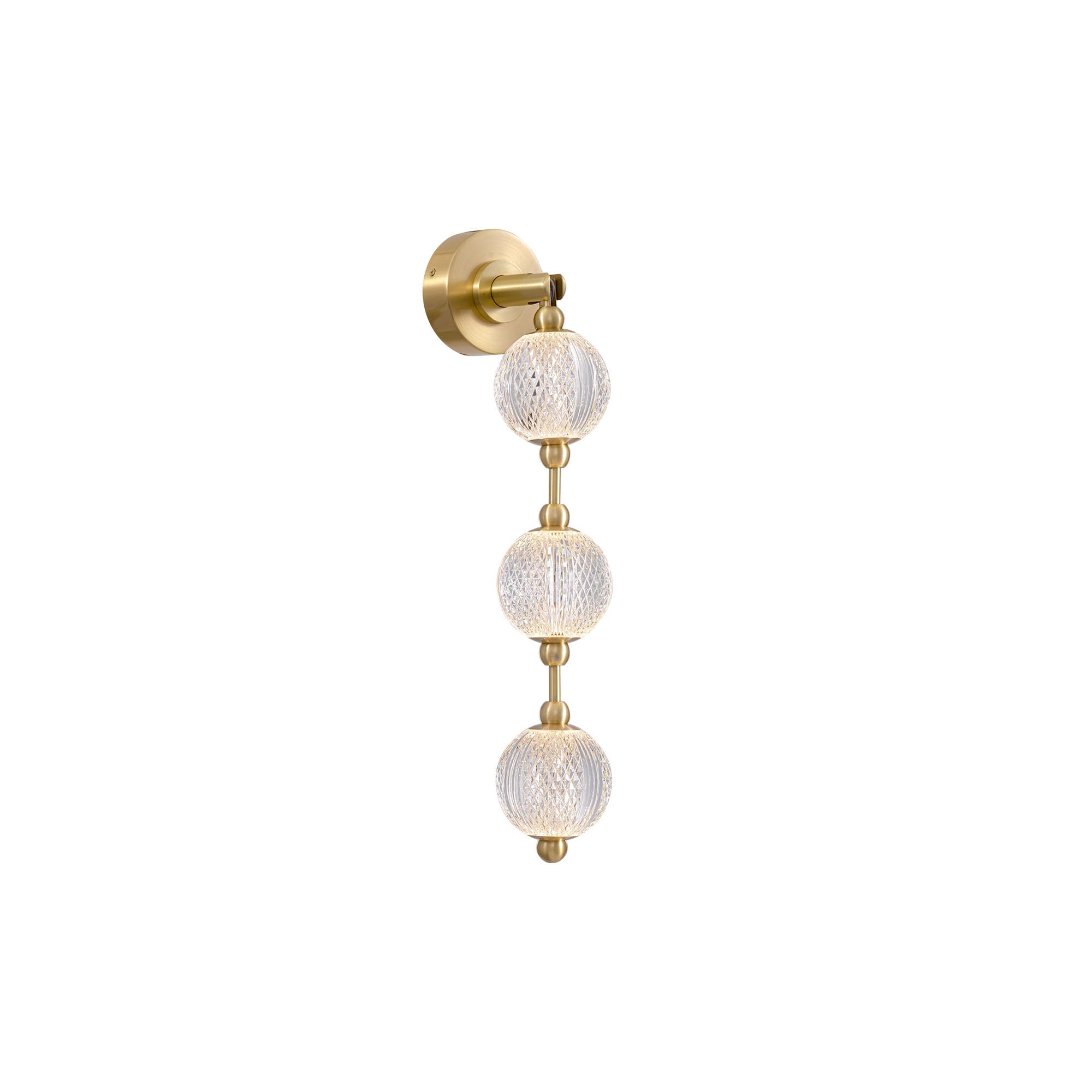 Alora Lighting Marni 23-in Natural Brass LED Wall Vanity