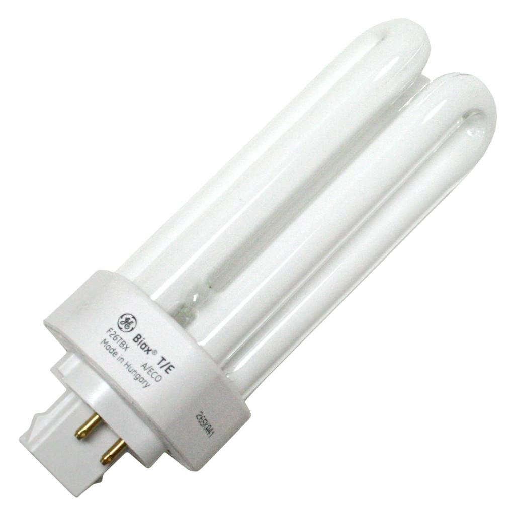 GE 97617 Compact Fluorescent Light Bulb, 26 Watt, Triple-Tube, 4100K, 1 Count