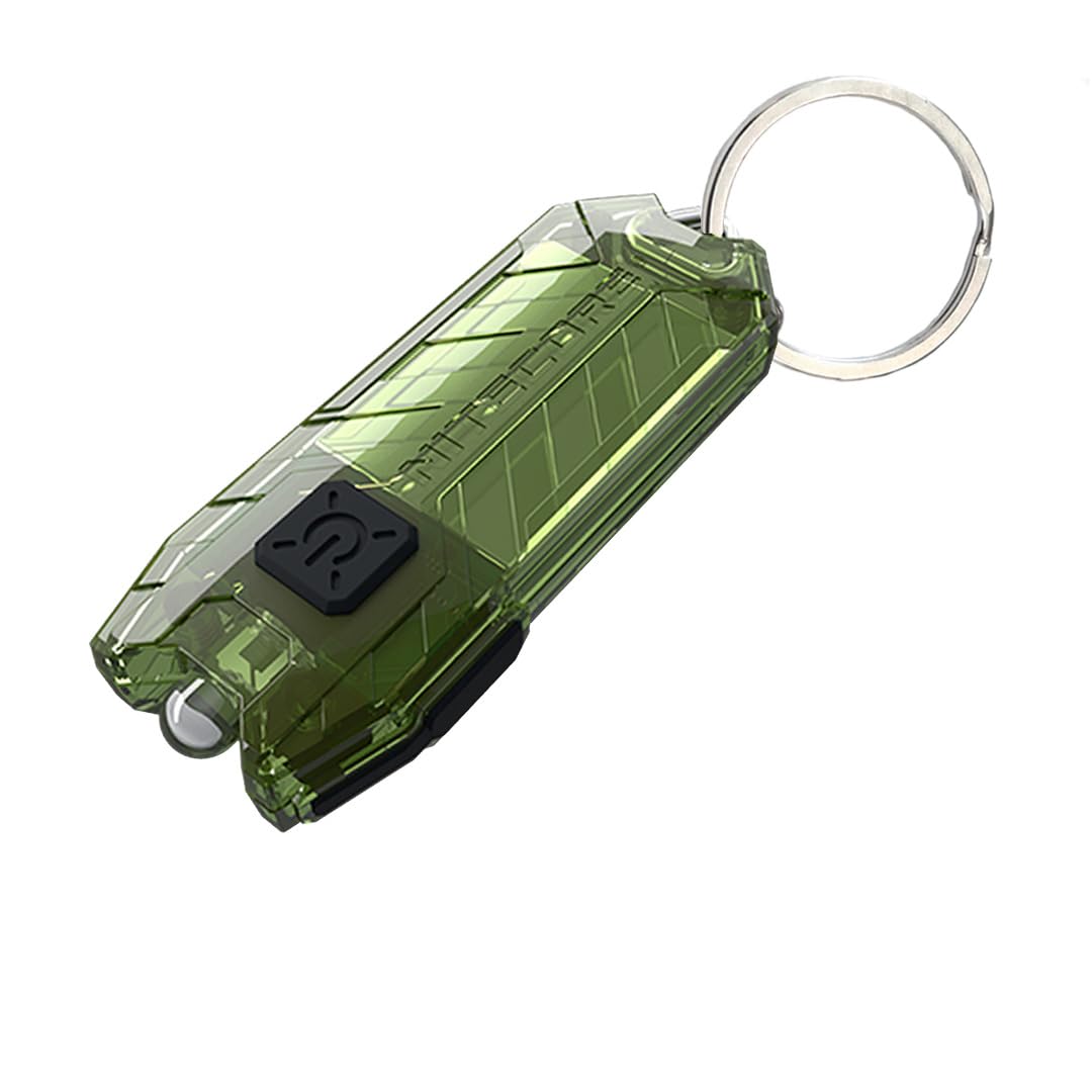 Nitecore Tube v2.0 Keychain Flashlight, 55 Lumen USB Rechargeable Ultra Lightweight Compact (Olive)