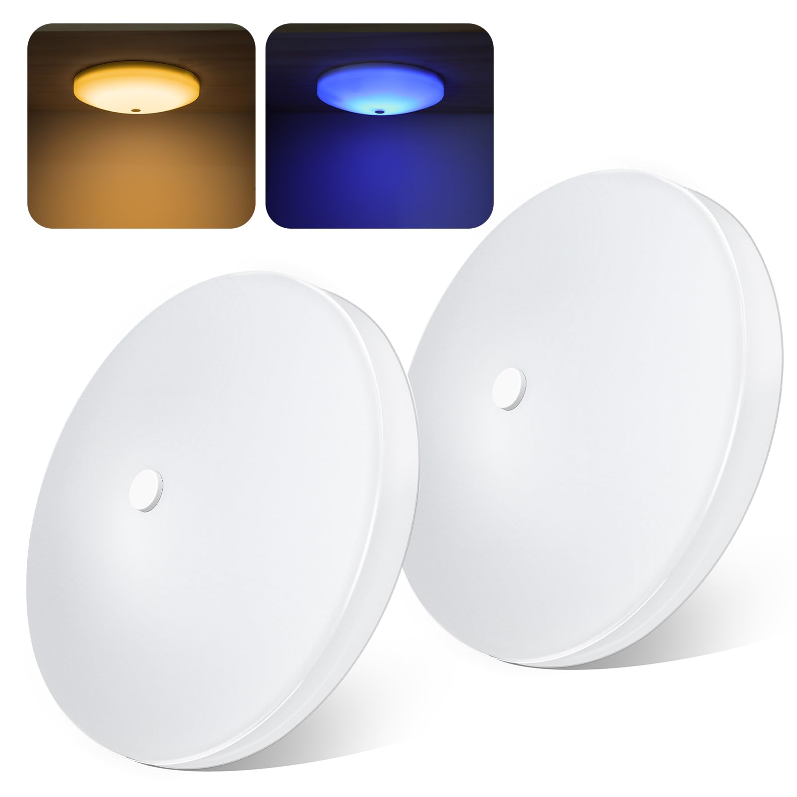 acegoo 12V LED Ceiling Dome Light, Dimmable Puck Light, DC12-24V, 2-Pack, 3000K Warm White, Model ACE-SM-DL-