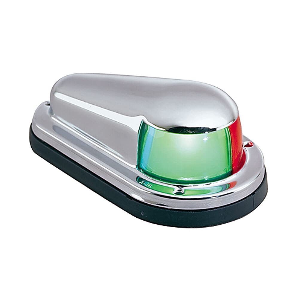 Perko Bi-Color Chrome Plated Bow Light - Black Plastic, One Size, Marine Navigation Light